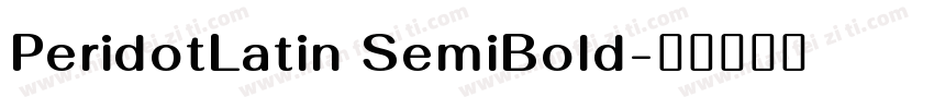 PeridotLatin SemiBold字体转换